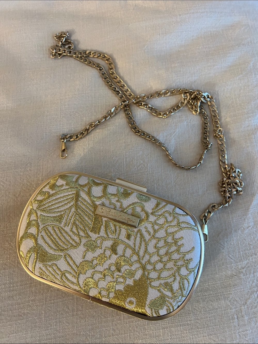 Nautical Gold Chain Crossbody Clutch by Lilly Pulitzer X Target
